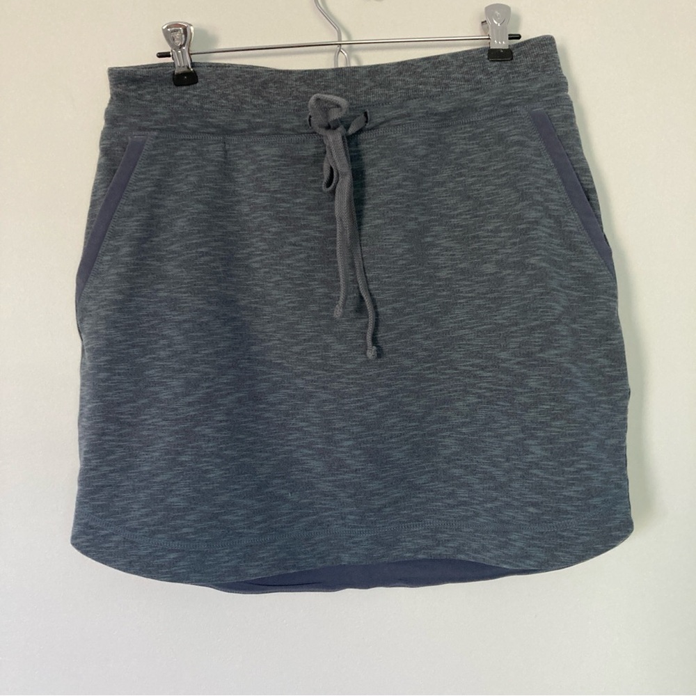 Athleta Blue Gray Drawstring Skirt